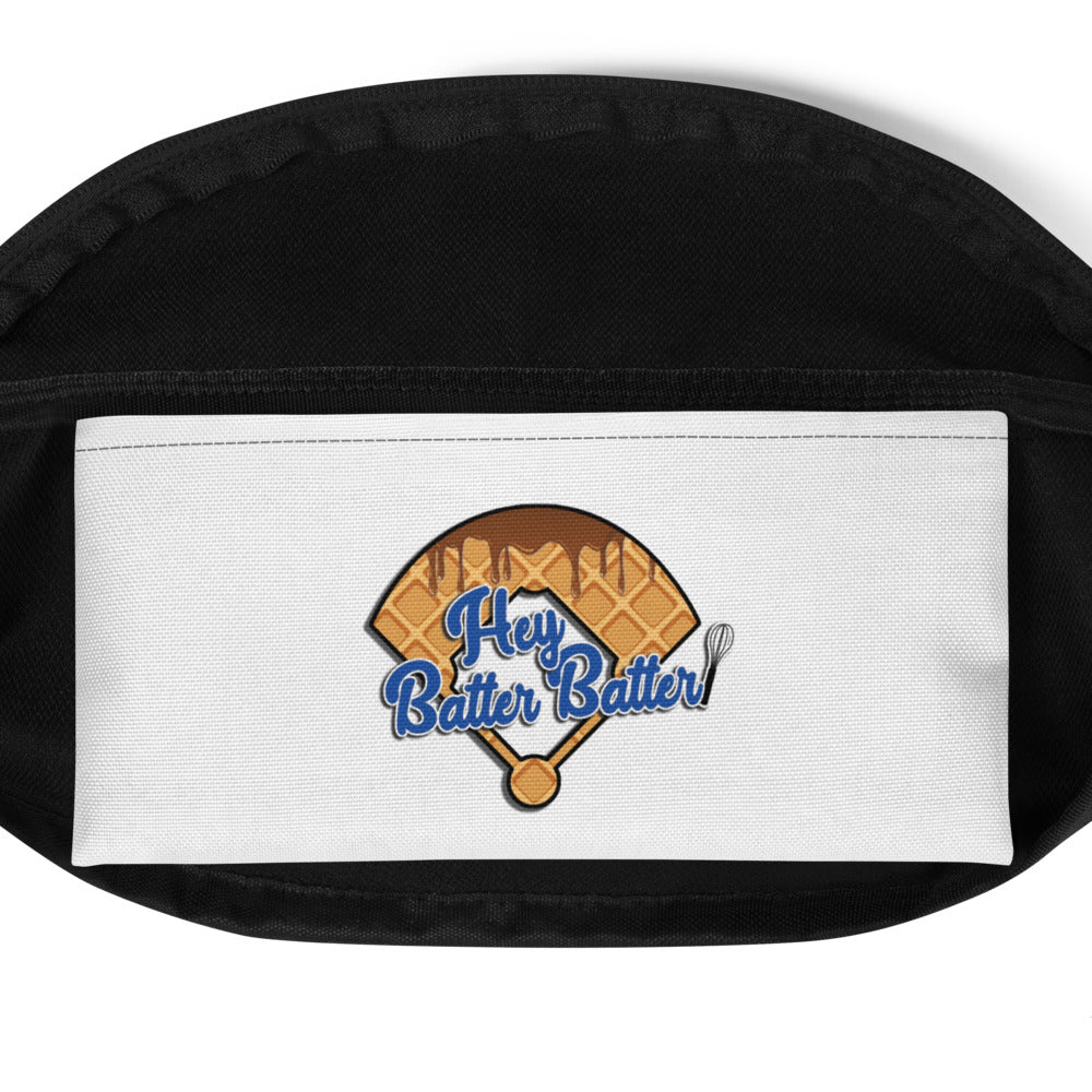 Hey Batter Batter Fanny Pack (White)