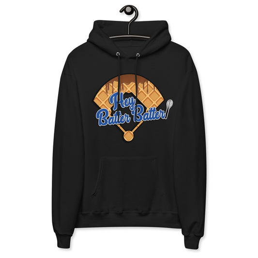 Hey Batter Batter Unisex fleece hoodie