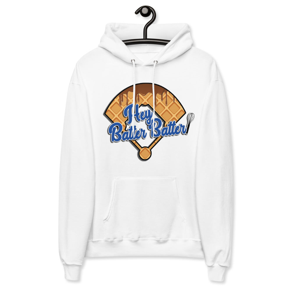 Hey Batter Batter Unisex fleece hoodie