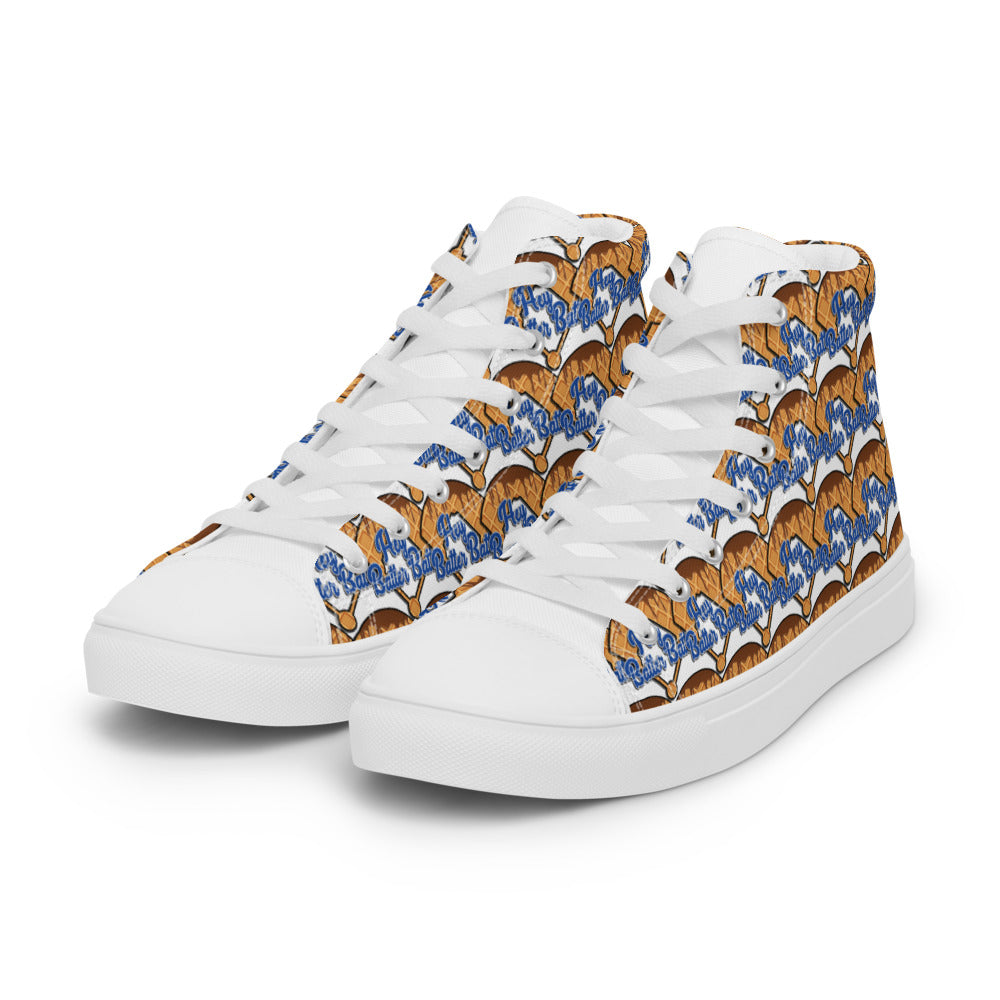 Men’s high top canvas shoes