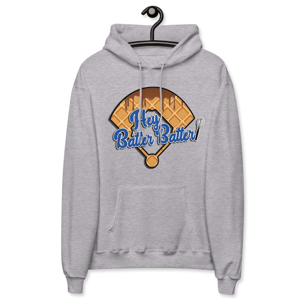 Hey Batter Batter Unisex fleece hoodie